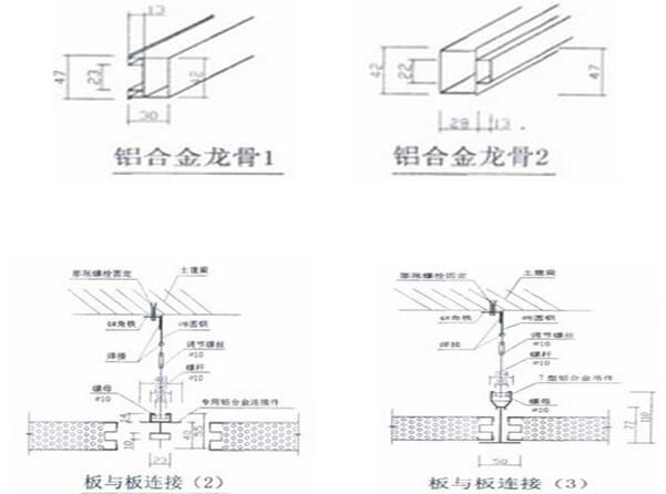 手工彩钢板接点图